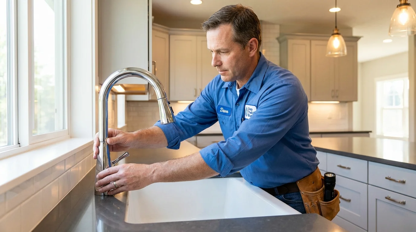 Kitchen faucet installation by Johns Plumbing LLC in Tremonton
