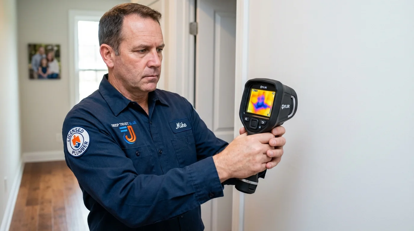 Thermal imaging leak detection by Johns Plumbing LLC in Tremonton